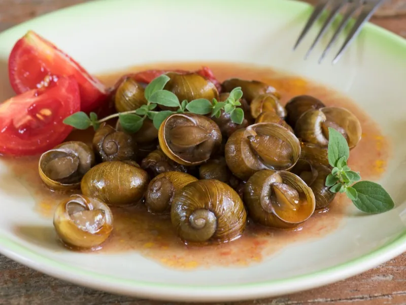 Caracoles en salsa