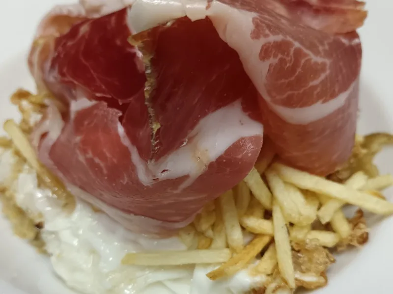 Huevos con jamón ibérico
