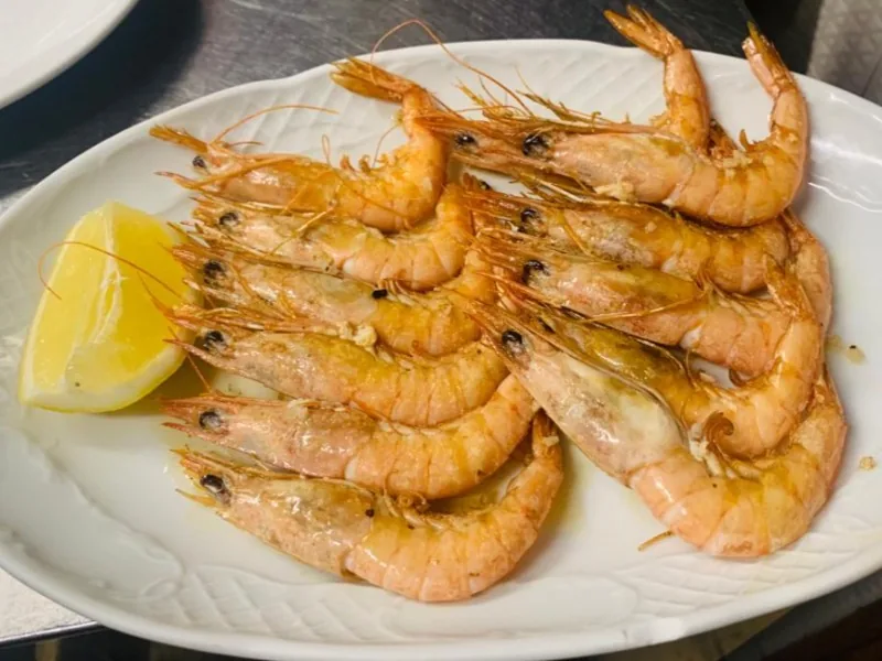 Gambas senior a la plancha
