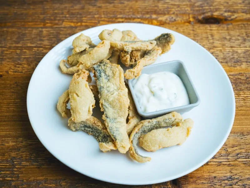 Fried spiderfish marinade