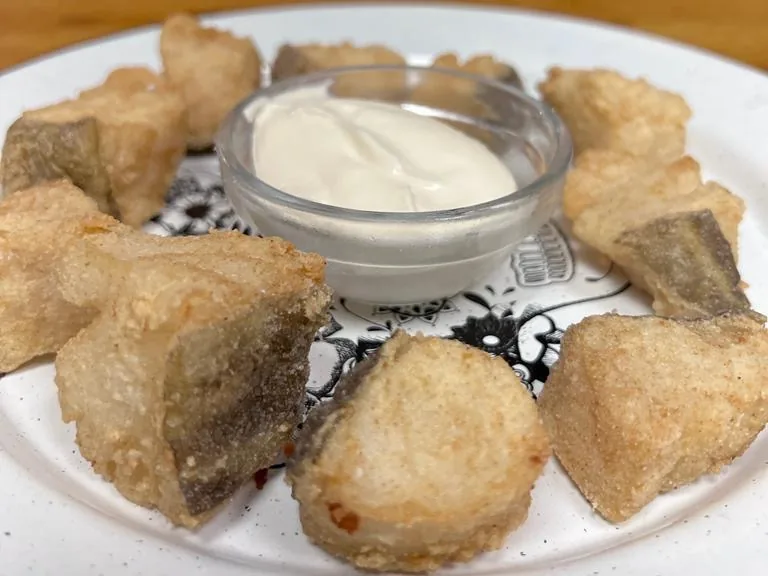 Fried cod tacos