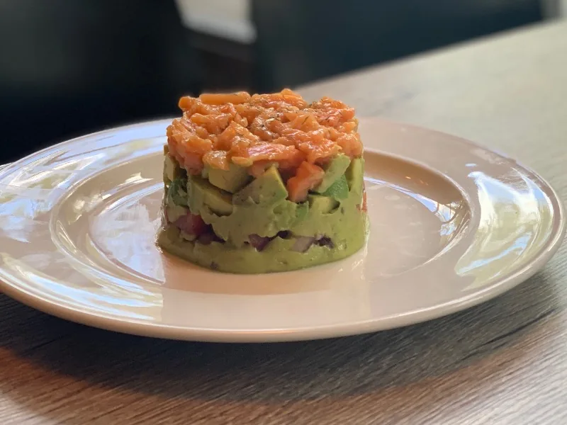 Tartar de salmón