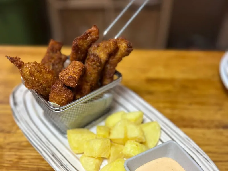 Chicken fingers with French fries