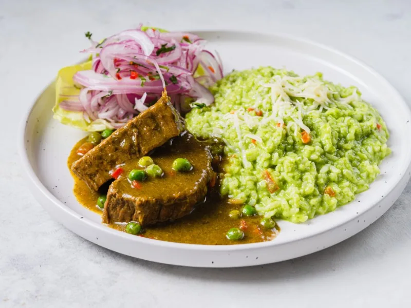 Res con Risotto Al Pesto