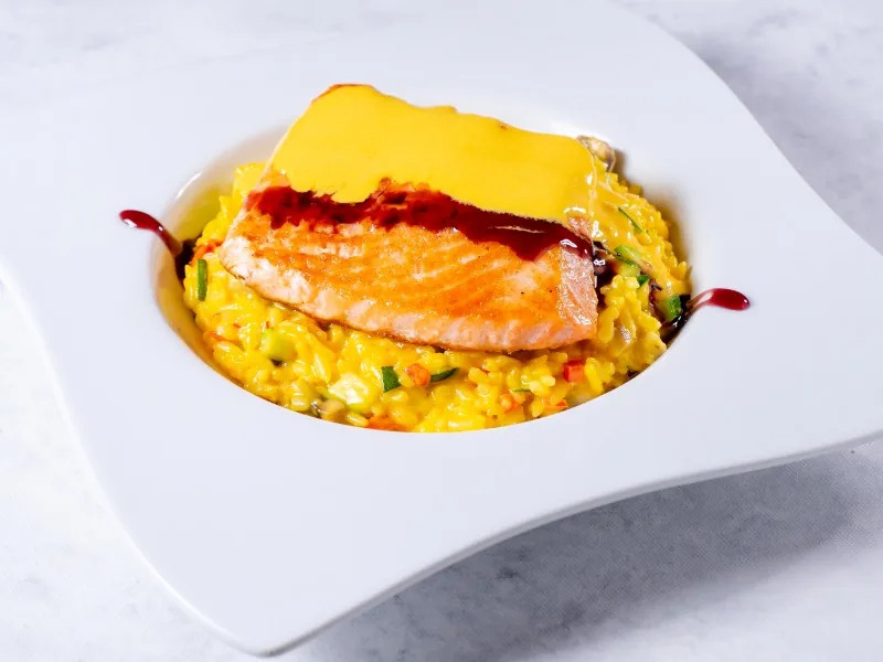 Risotto Salmón Grillé