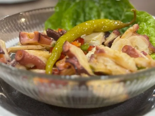 Murcian Pipirrana with octopus
