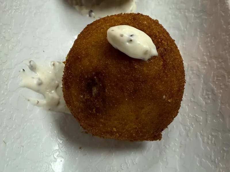 Ham and truffle croquettes