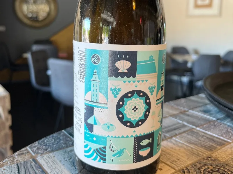 Copa blanco Albariño señorio de Lazoiro