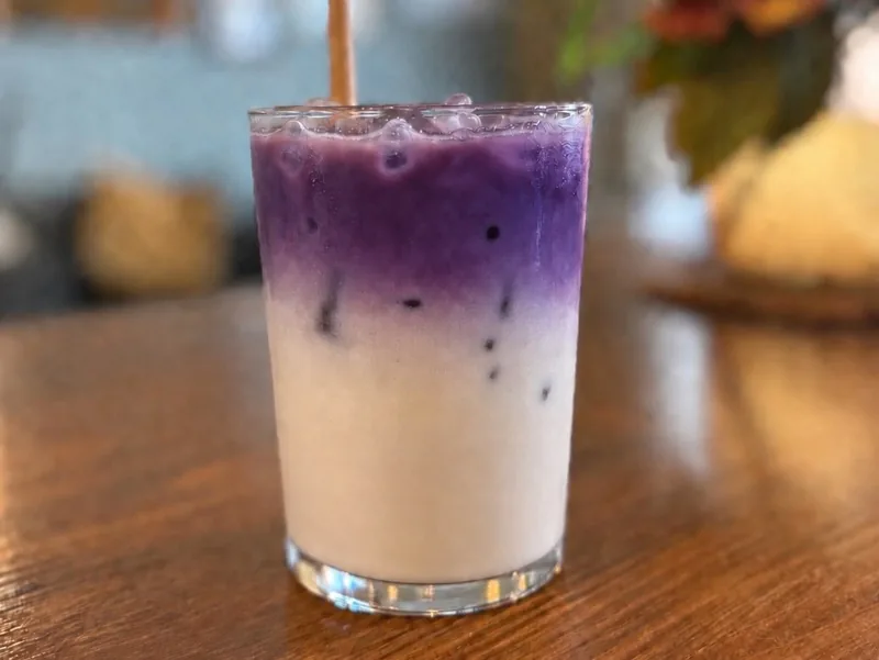 Ube Ice Latte