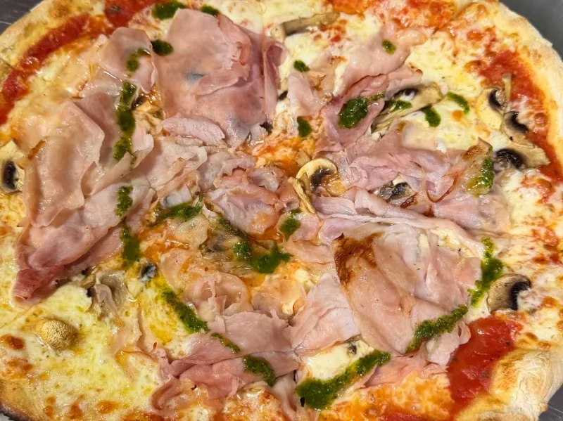 Pizza york y champiñones